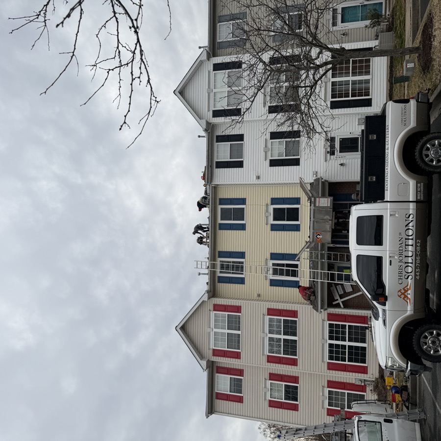 Our own crew and our own truck, on site